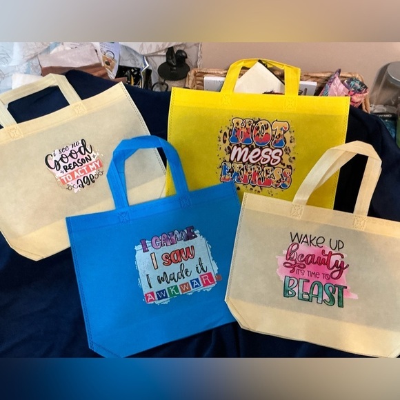 Other - Hand Pressed Set of 4 anytime Reusable Gift Bags!